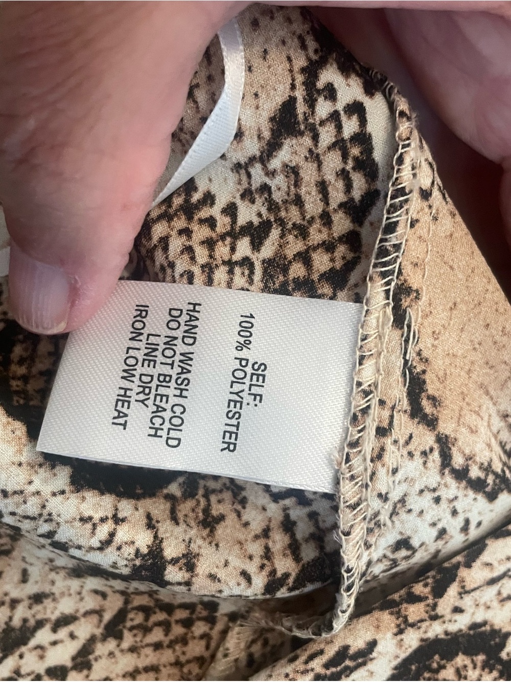 Lulu's Neutral Snake-Print Ruffle Midi Skirt - Picture 7 of 7